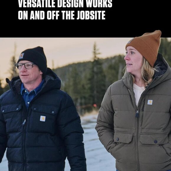 Carhartt Men's Knit Cuffed Beanie, Coal Heather, One Size - Picture 5 of 6